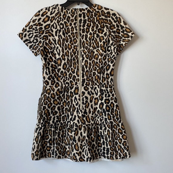 Sea Leopard-Print Ruffle Dress - SIZE SMALL - Picture 4 of 9